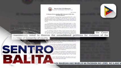 Mga petisyong kumukwestiyon sa mga polisiyang ipinatupad ng IATF para sa COVID-19 pandemic, ibinasura ng SC