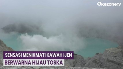Menikmati Indahnya Kawah Ijen Berwarna Hijau Toska, Incaran Wisatawan