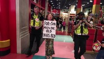 Just Stop Oil activist escorted from Hamleys after staging protest ‘for her son’