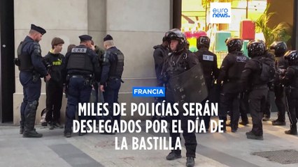 Francia| Se desplegarán 130 000 policías en la celebración del Día de la Bastilla