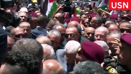 Palestinian leader Abbas visits Jenin camp after Israeli raid video