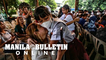 Grade six students express gratitude to their parents on graduation day