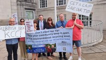'Save our tips' protest outside County Hall