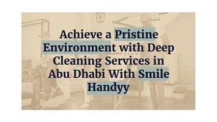 Ultimate Deep Cleaning Services ABU DHABI