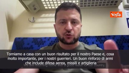 Zelensky: Torniamo dal vertice Nato con buoni risultati