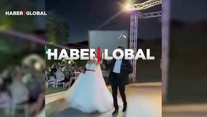 Büyük şaşkınlık yaşadılar... Düğünde beklenmedik an! Müziği kesti ve...