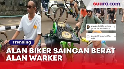 Moment DJ Keliling dengan Sepeda, Warganet Sebut Saingan Berat Alan Walker