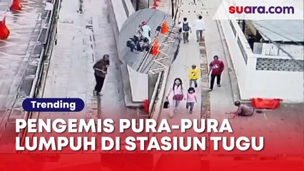 Download Video: Terkuak! Pengemis Pura-Pura Lumpuh Padahal Bisa Lari Ngacir Ketahuan CCTV