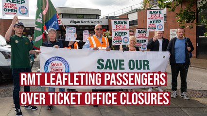 RMT leafleting passengers over the closure of ticket offices
