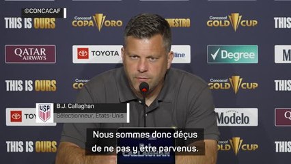 Demies - Gallaghan après l'élimination des États-Unis : "Nous sommes déçus"
