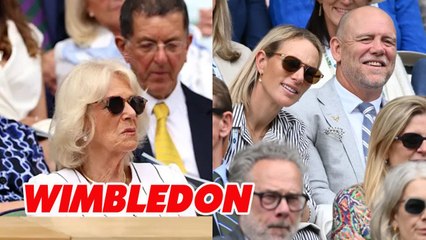 Zara Tindall and husband Mike join Queen Camilla at Wimbledon