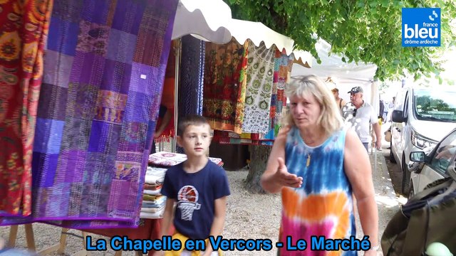Le marché de La Chapelle en Vercors pour les 40 ans de France Bleu Drôme Ardèche