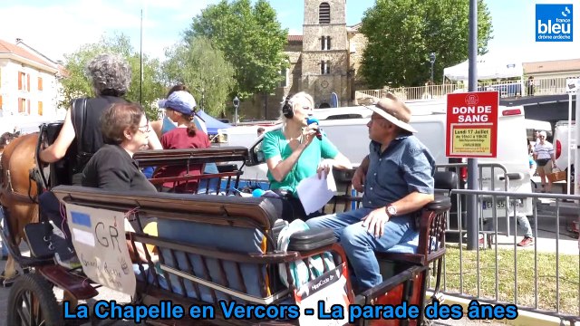 La parade des ânes à La Chapelle en Vercors
