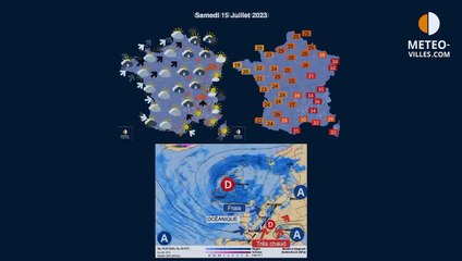 prévisions météo villes du jeudi 13 juillet 2023