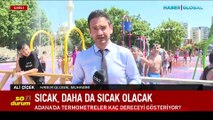 Adana'da termometreler kaç dereceyi gösteriyor? Su oyun parkı doldu taştı... Haber Global muhabiri Ali Çiçek aktardı