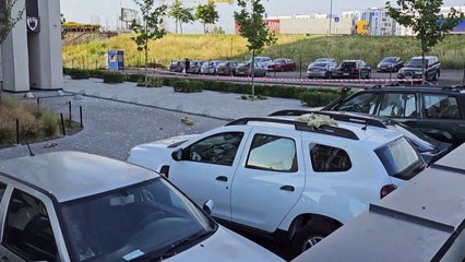 إصابة أربعة أشخاص في قصف بطائرات مسيّرة استهدف كييف ليلا