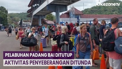 Cuaca Buruk, Pelabuhan Padang Bai Ditutup Aktivitas Penyeberangan Ditunda