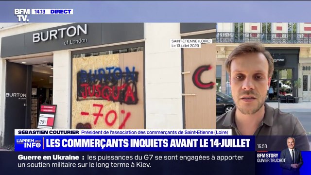 On est prêt : à Saint-Étienne, les commerçants se préparent à d'éventuelles dégradations et pillages pour le 14-Juillet