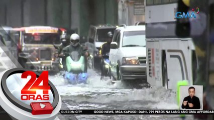 Baha, naipon dahil sa construction ng flood control project; DPWH-NCR, humingi ng pang-unawa | 24 Oras