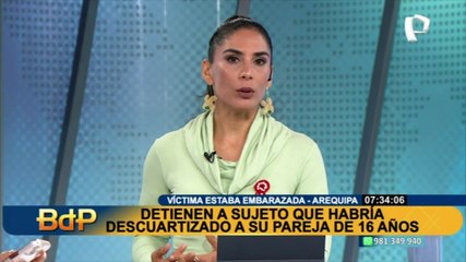 Feminicidio en Arequipa: sujeto de 20 años es detenido tras descuartizar a su pareja menor de edad