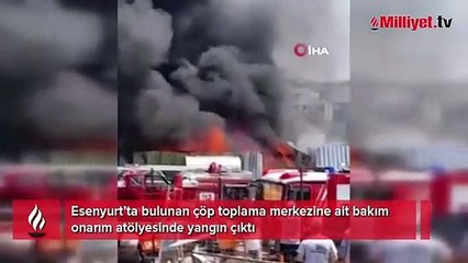 Esenyurt’ta yangın paniği! Ekipler sevk edildi