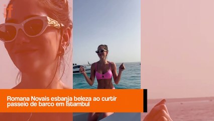 Romana Novais compartilha passeio de barco com Alok