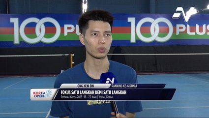 Ong Yew Sin waspada ancaman gandingan Korea Selatan