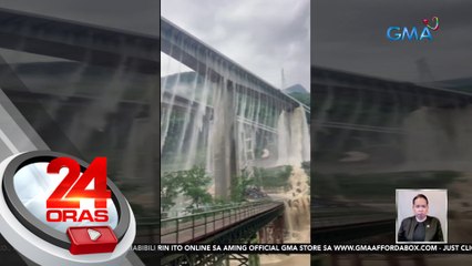 40 residente, inilikas dahil sa matinding pag-ulan sa China; tubig sa tulay, umapaw | 24 Oras