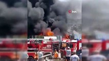 Un incendie s'est déclaré dans l'atelier d'entretien et de réparation du centre de collecte des ordures d'Esenyurt. Les pompiers ont été dépêchés sur place.