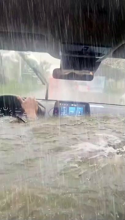 Car In The Water , water in Car News, Live News,