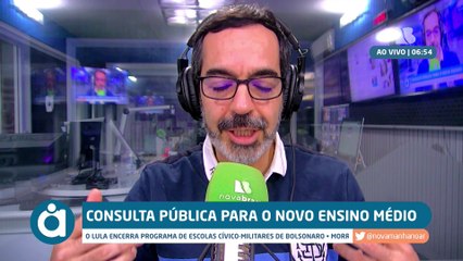CONSULTA PÚBLICA PARA O NOVO ENSINO MÉDIO