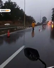 Accidente en cadena sobre Ruta 9