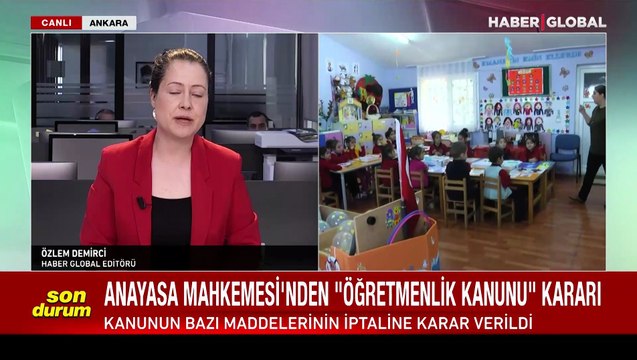Anayasa Mahkemesi, Öğretmenlik Meslek Kanunu'nun bazı maddelerini iptal etti