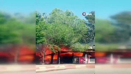 Kafede çıkan yangın ormana sıçradı havadan ve karadan müdahale ile söndürüldü