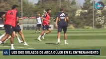 Los dos golazos de Arda Güler en el entrenamiento