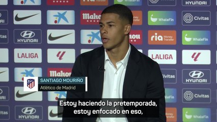 Descargar video: Primeras palabras de Mouriño como jugador del Atlético de Madrid