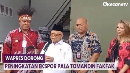 Berkunjung ke Fakfak, Wapres: Potensi Ekspor Pala Tomandin Masih Besar