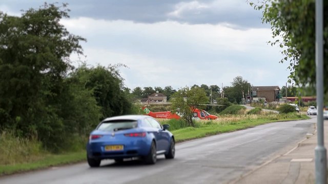 Air ambulance attends March house fire
