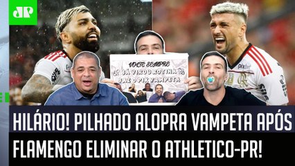 SENSACIONAL! PERDEU A LINHA! Pilhado ALOPRA Vampeta após o Flamengo ELIMINAR o Athletico-PR!