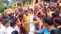 शासकीय कार्य में बाधा का अपराध दर्ज करने के विरोध में सर्व हिन्दू समाज ने निकाली रैली, कलेक्टोरेट के सामने किया 4 घंटे चक्काजाम
