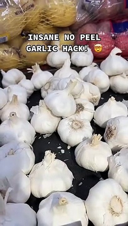 El truco para pelar ajos sin pelarlos