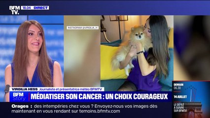 "J'avais envie que ça serve à quelque chose": Virgilia Hess, présentatrice météo BFMTV, explique pourquoi elle a décidé de médiatiser son combat contre le cancer