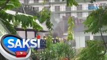 Mga bumbero, naparesponde matapos may nag-spark sa health club facility ng Manila Hotel | Saksi