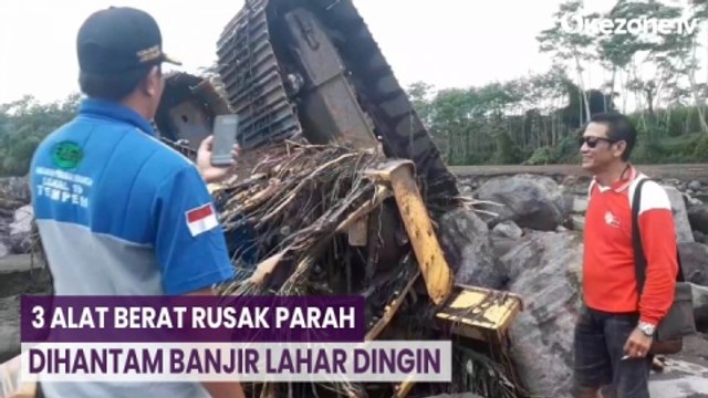 3 Alat Berat Rusak Parah Dihantam Banjir Lahar Dingin Gunung Semeru