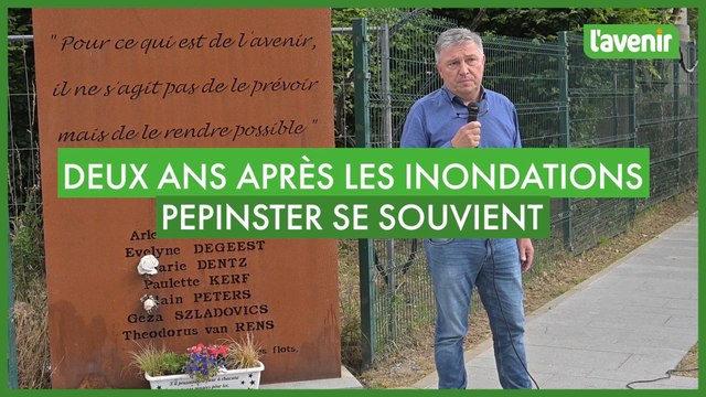 Pepinster rend hommage aux victimes des inondations, deux ans après