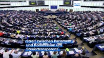 Streit zwischen Parlament und Kommission um Steuertransparenz