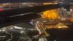Aerial View of the MSG Sphere transformed into an eyeball at Venetian in Las Vegas