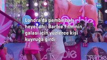 Londra’da pembe halı heyecanı: Barbie filminin galası için yüzlerce kişi kuyruğa girdi