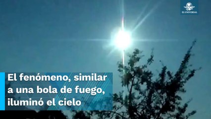 "Se escuchó un fuerte estruendo": cámaras de seguridad captan caída de meteorito