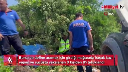 9 defineci suçüstü yakalandı! 8'i tutuklandı